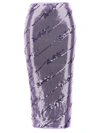Rotate Birger Christensen Sequin Embellished High-waisted Midi Skirt In Purple