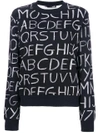 LOVE MOSCHINO alphabet sweater,W627500M376812191408