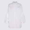 SACAI SACAI OFF WHITE COTTON SHIRT DRESS
