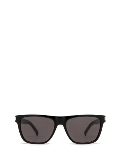 Saint Laurent Sl 619 Black Sunglasses In Black-crystal-black