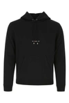 Saint Laurent Hot Multi-star Logo Hooded Sweater In Black