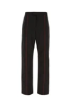 Ferragamo Contrasting-trim Cotton Track Pants In Blackblack