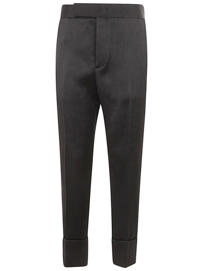 Sapio Double Satin Trousers Clothing In Black