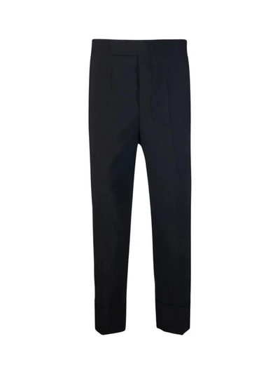 Sapio Slim Wool Trousers Clothing In Black