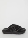 Bottega Veneta Buckle-detailed Slides In Black