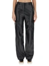 Stella Mccartney Cargo-pocket Straight-leg Trousers In Black