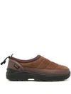 Suicoke Pepper Flat Shoes Brown In Brown