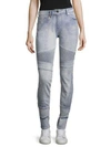 SANDRO Paneled Skinny Jeans,0400093590047