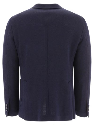 Tagliatore Single-breasted Blazer In Blue