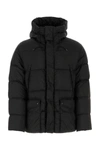 Ten C Hooded Nylon Down Jacket In Black
