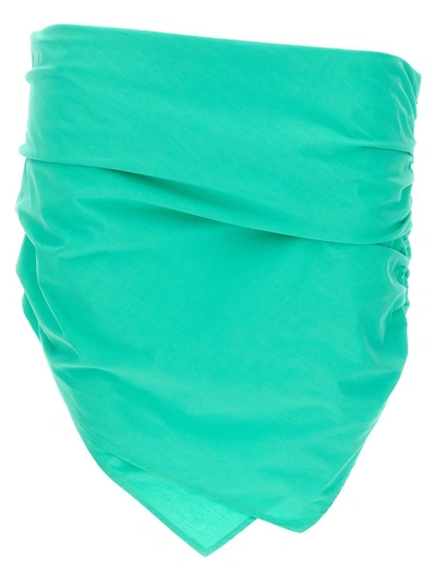 Attico The  Woman Mini Skirt Light Green Size 4 Cotton