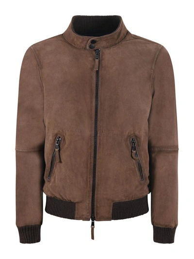 The Jack Leathers Jacket In Marrone