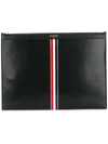 THOM BROWNE THOM BROWNE INTARSIA STRIPE MEDIUM DOCUMENT HOLDER