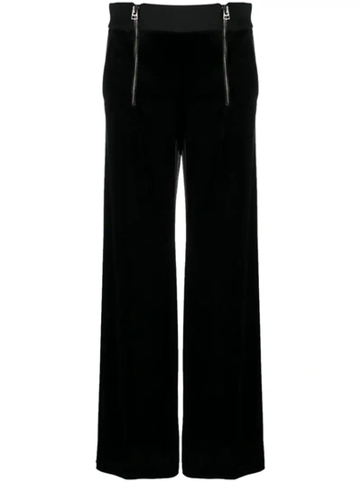 Tom Ford High-waisted Wide-leg Trousers In Black