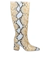 Tory Burch Python Print Embossed Leather Boot In Lavender