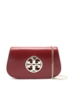 Tory Burch Reva Small Leather Shoulder Bag In Red