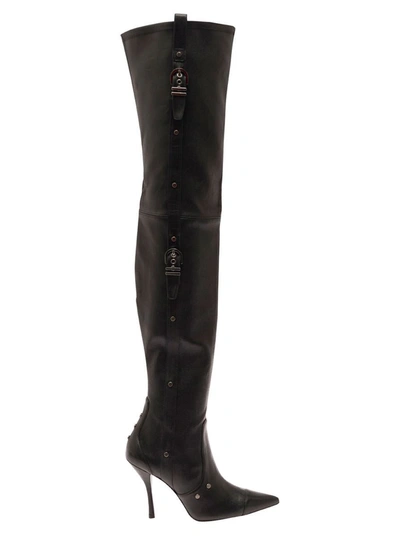 Stuart Weitzman Ultrastuart Maverick 100 Stretch Boot Over-the-knee In Black