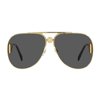 Versace Sunglasses In Gold