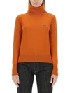 Vivienne Westwood Wool Turtleneck Jumper In Orange