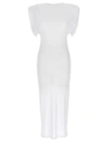 Wardrobe.nyc Ruched Jersey Maxi Dress In White