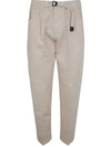 WHITE SAND WHITE SAND TROUSERS WITH DRAWSTRING CLOTHING