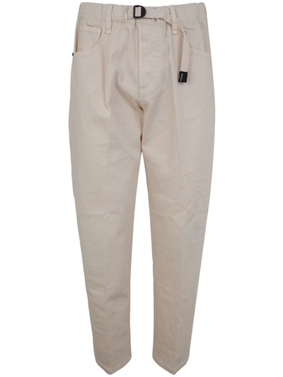 White Sand Trousers With Drawstring Clothing In Brown