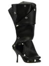 Y/project Snap Leather Boots In Black