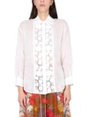 Zimmermann Raie Lace Flower Button-up Shirt In Ivory