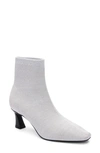 Sanctuary Women's Splendor Knit Pointed Toe Ankle Booties In Silver
