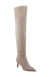Marc Fisher Ltd Qulie Pointed Toe Over The Knee Boot In Taupe