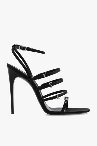 Saint Laurent Jerry Heeled Sandals In Black