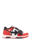 Off-white Out Of Office Sneakers In Rosso/nero