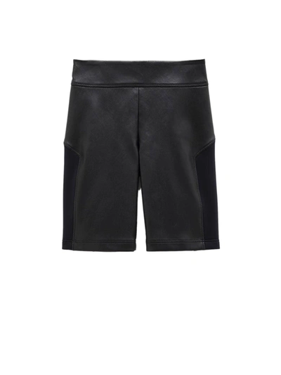 Loewe Stretch Leather And Fabric Shorts In Fuxia
