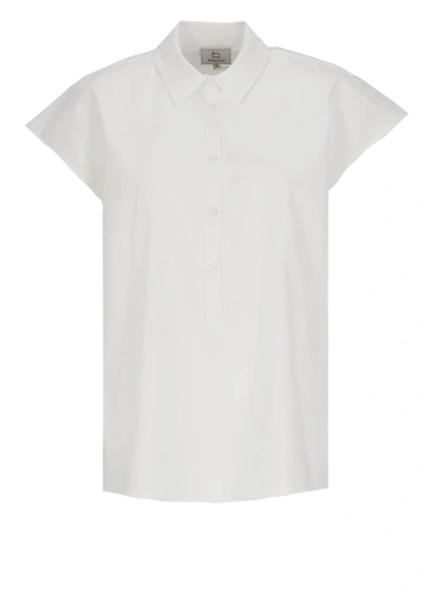 Woolrich Poplin Blouse In White