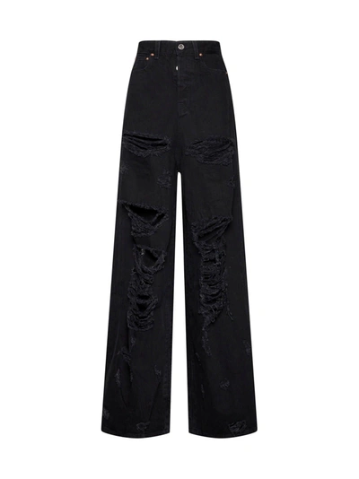 Vetements Jeans In Black