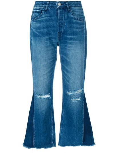 3x1 W4 Higher Ground Gusset Crop Jeans In Blue