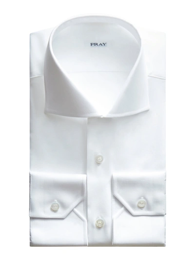 Fray Cotton Shirt In White