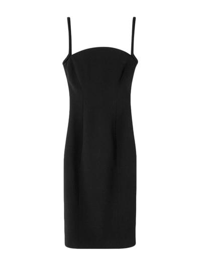 Versace Midi Dress In Black