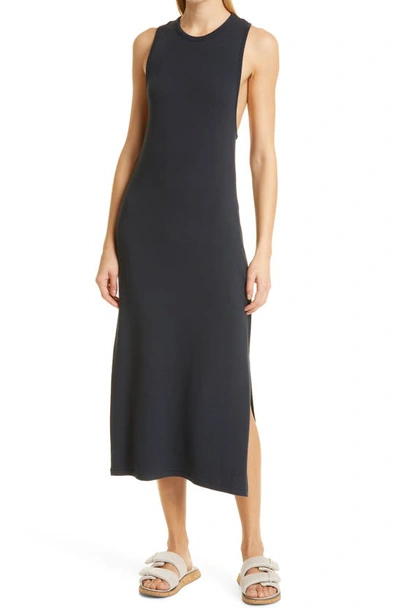 Rag & Bone Sydney Modal-blend French Terry Midi Dress In Black