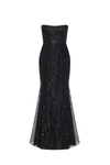 MILLA RADIANT MAXI DRESS IN BLACK COVERED IN SEQUINS, XO XO