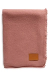 VINCE REVERSIBLE CASHMERE JERSEY THROW BLANKET