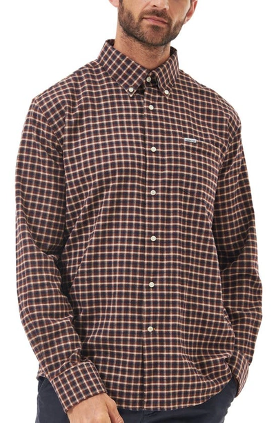 Barbour Tanlaw Check Button-down Shirt In Red