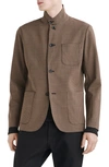 Rag & Bone Prospect Houndstooth Cardigan In Blktan