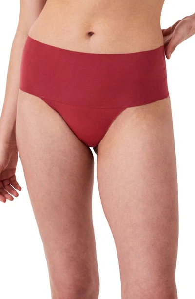 Spanx Undie-tectable Thong In Wild Rose