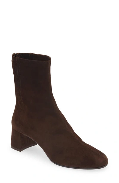 Aquazzura Saint Honore Suede Ankle Boots In Brown