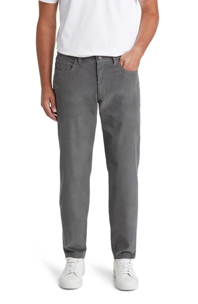 Nordstrom Coolmax® Straight Leg Corduroy Trousers In Grey Cobble