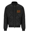 Barbour Merchant Quilted Bomber Jacket In Black