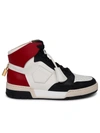 BUSCEMI BUSCEMI 'AIR JON' RED AND WHITE LEATHER SNEAKERS