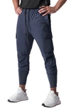 Asrv Tetra-light Cargo Joggers In Navy