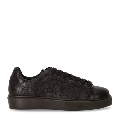 Doucal's Tumblet Ebony Sneaker In Brown